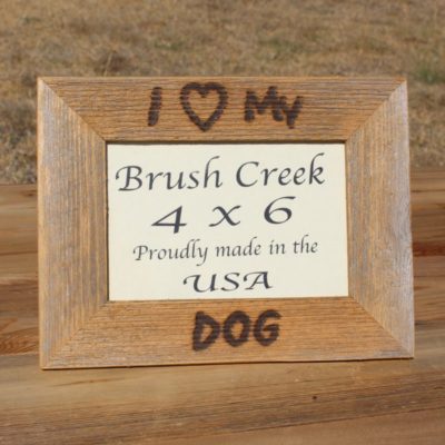 Branded Picture Frame I Love My Dog