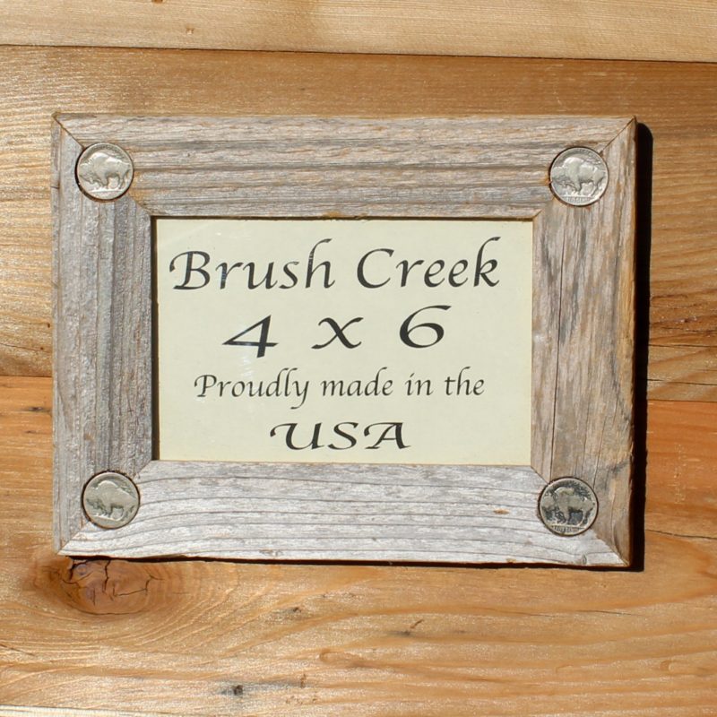 Rustic Picture Frame Buffalo Nickel
