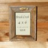 Rustic Picture Frame Brass Fish