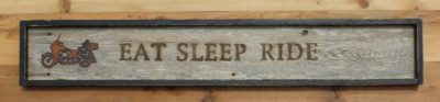 Branded Wall Sign Eat Sleep Ride