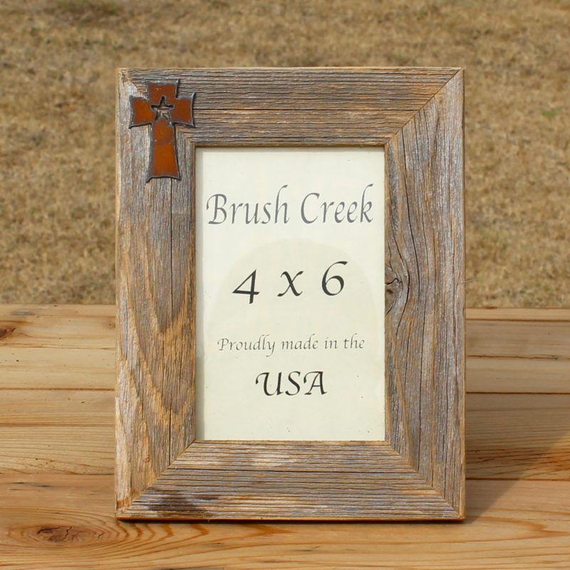 Rustic Picture Frame Cross