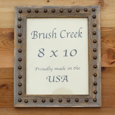 Rustic Picture Frame with Nail heads