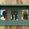 Rustic Triple 4 x 6 Shelf with Vintage Bear Pictures