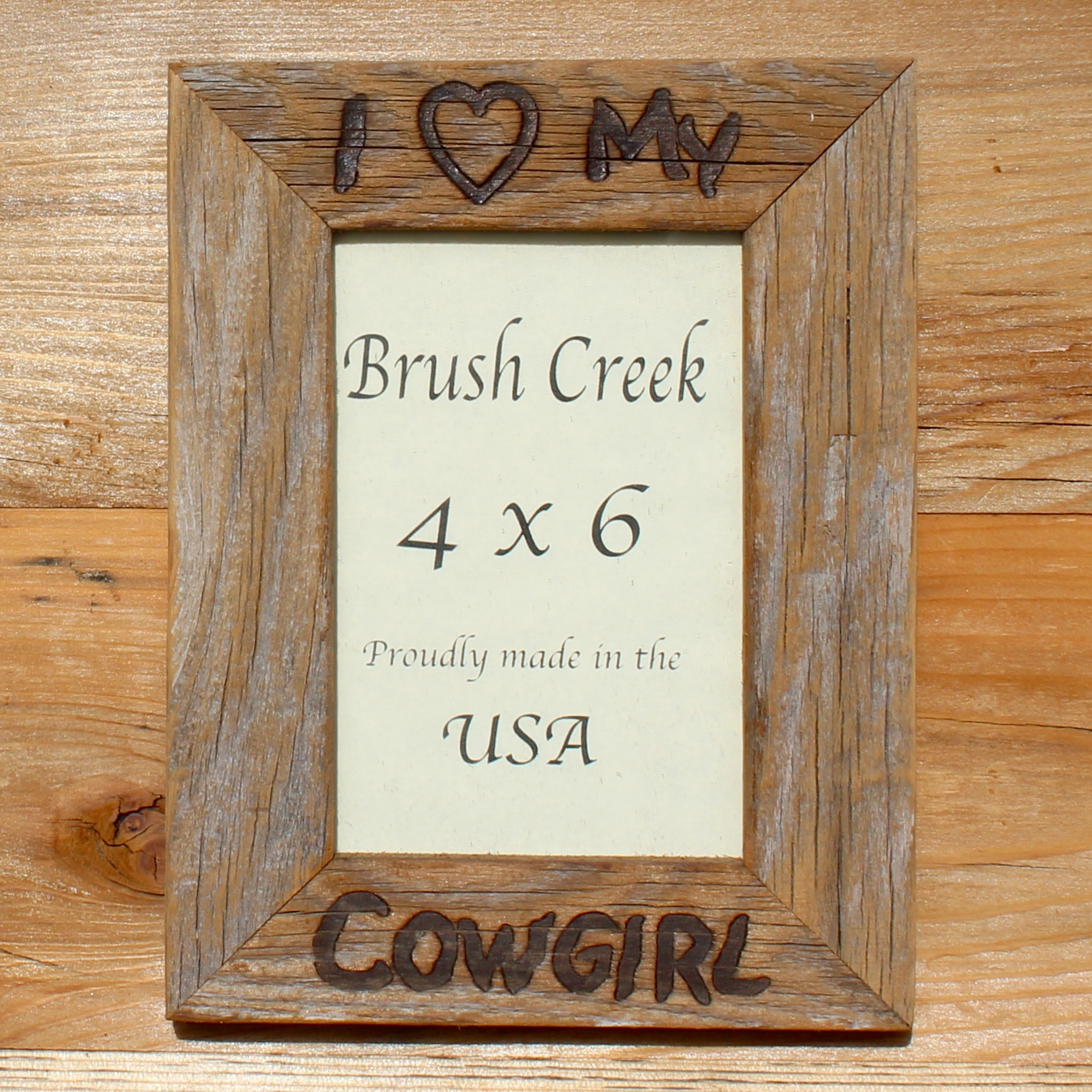 Frame Branded I Love My Cowgirl