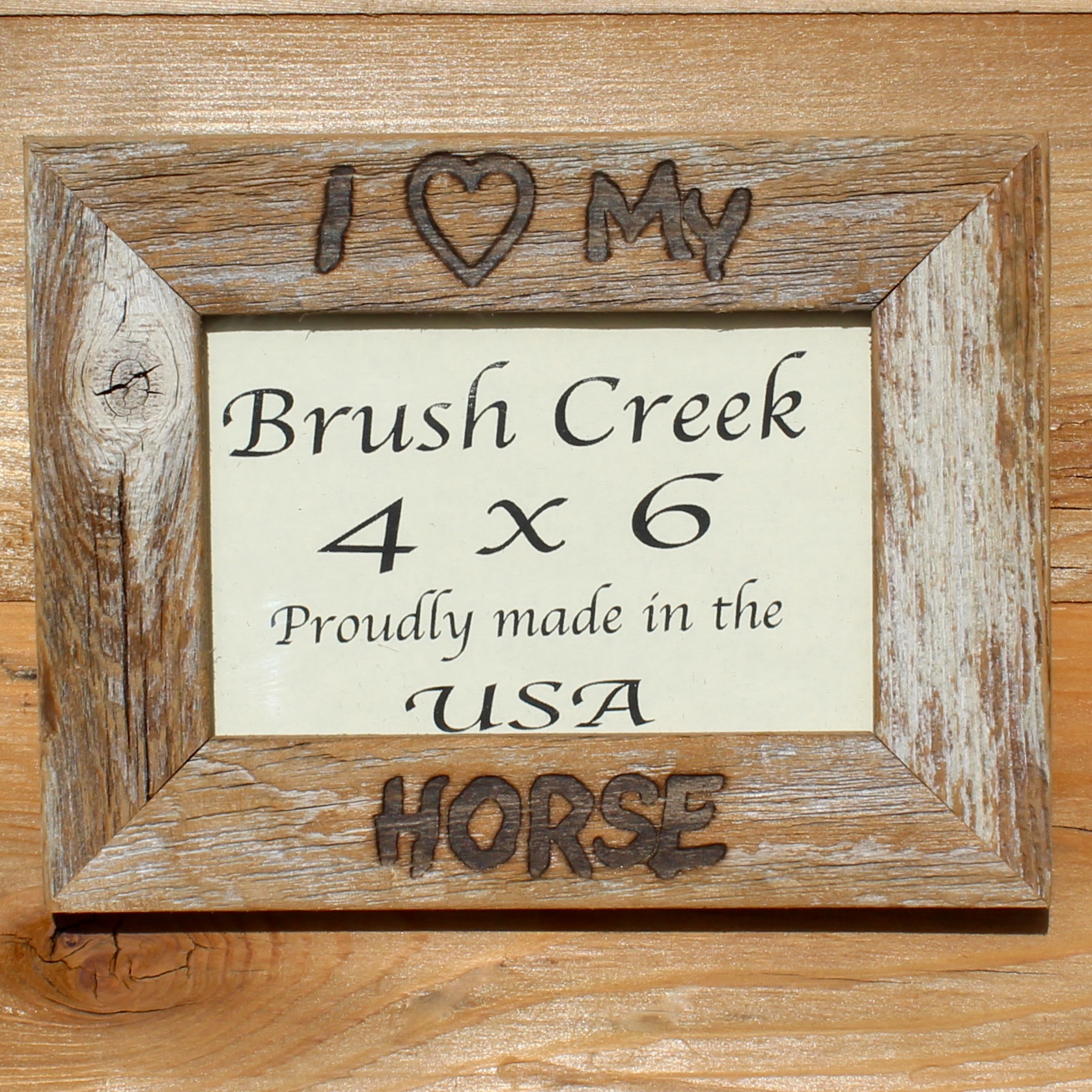 Frame Branded I Love My Horse