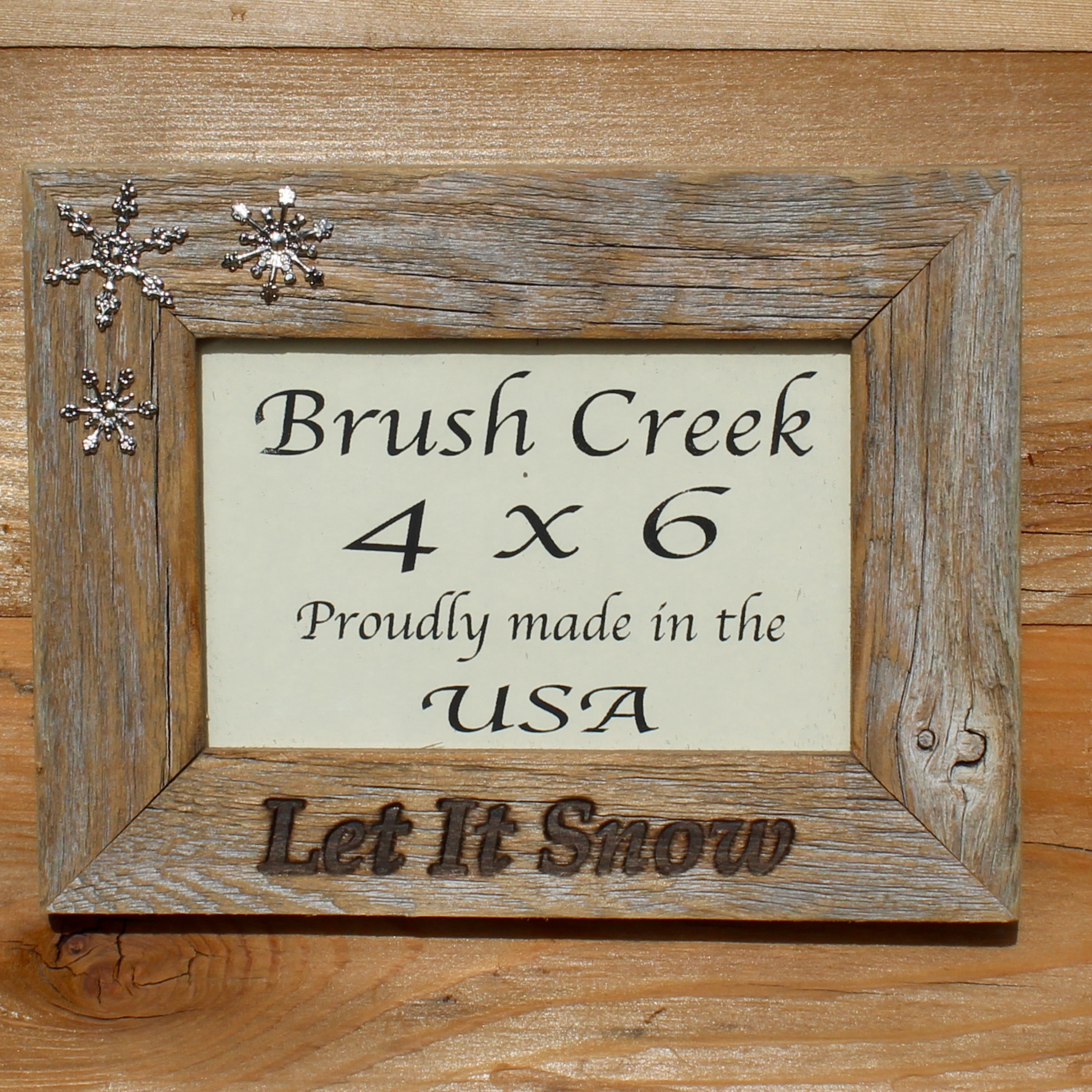 Branded Frame Let it Snow